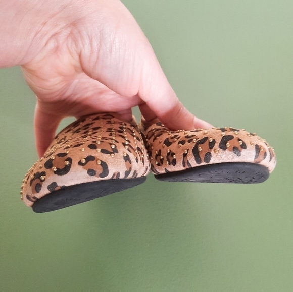 Ugg Leopard Print Alloway Suede Loafer Flats 6 - Picture 4 of 7